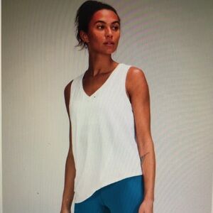 Lululemon LA Asymmetrical V-Neck Tank Top, size 10